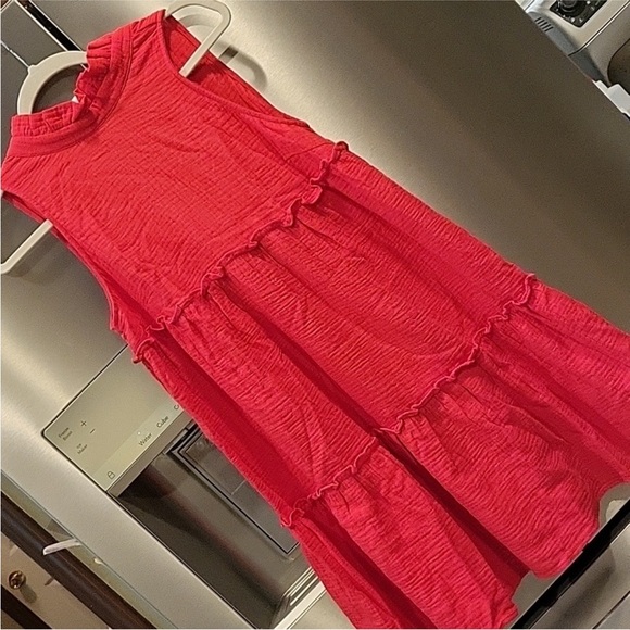 Quince Pomander Tuckernuck Red Gauze Dress - Picture 6 of 6